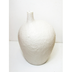 Wazon Butla Owal betonowy rustykalny XL Biały